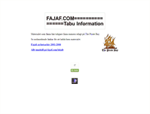 Tablet Screenshot of fajaf.com